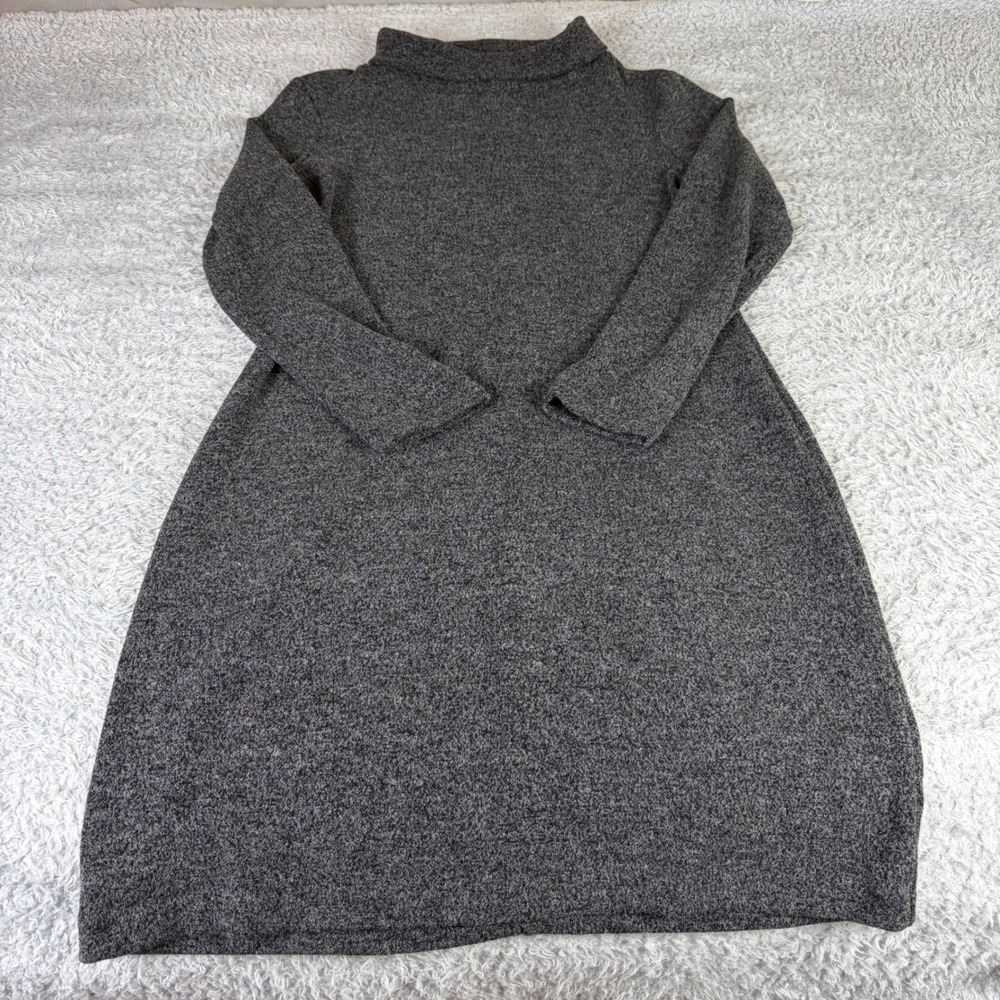 Banana Republic Gray Marl Mock Neck Long Sleeve Sweater Dress Medium